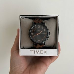 TIMEX Watch with Leather Band